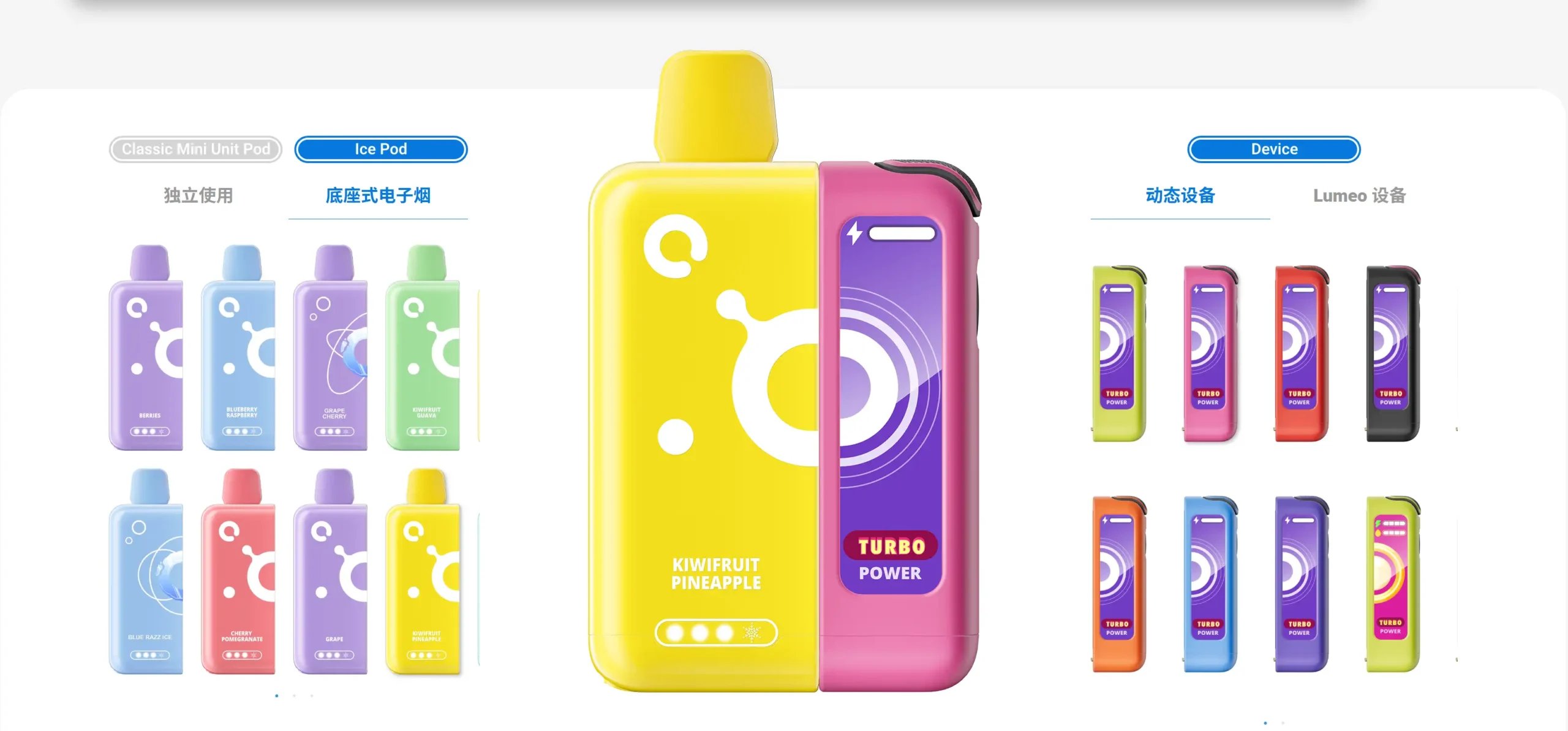 joinone-烟弹类型与口味-pod-types-flavors