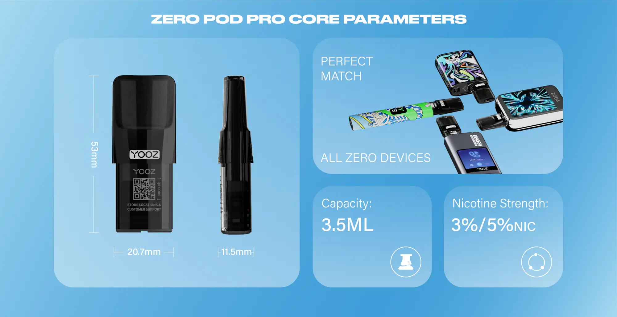 yooz-zero-pod-pro-核心参数尺寸规格