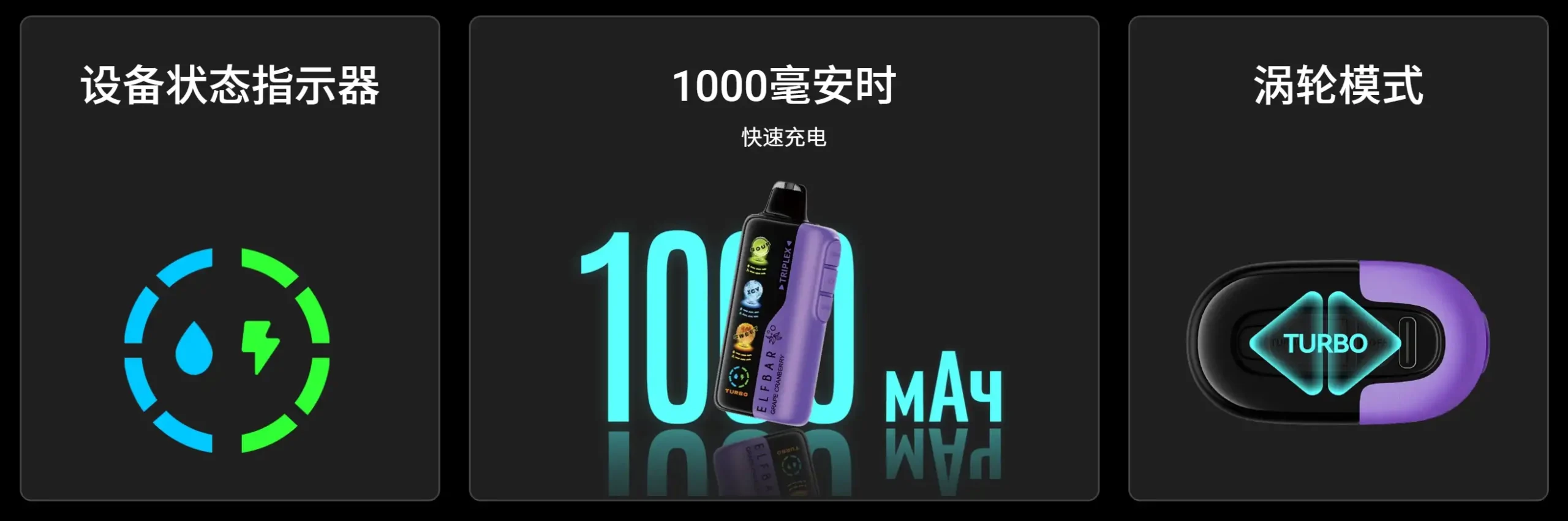 冰神三代-elfbar-设备状态指示器-涡轮模式-device-indicator-turbo