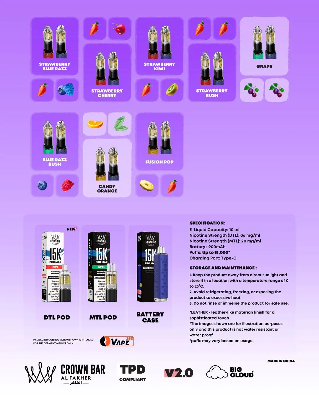 AL-FAKHER-PRO-MAX-15K-规格参数-10ml容量-900mAh电池