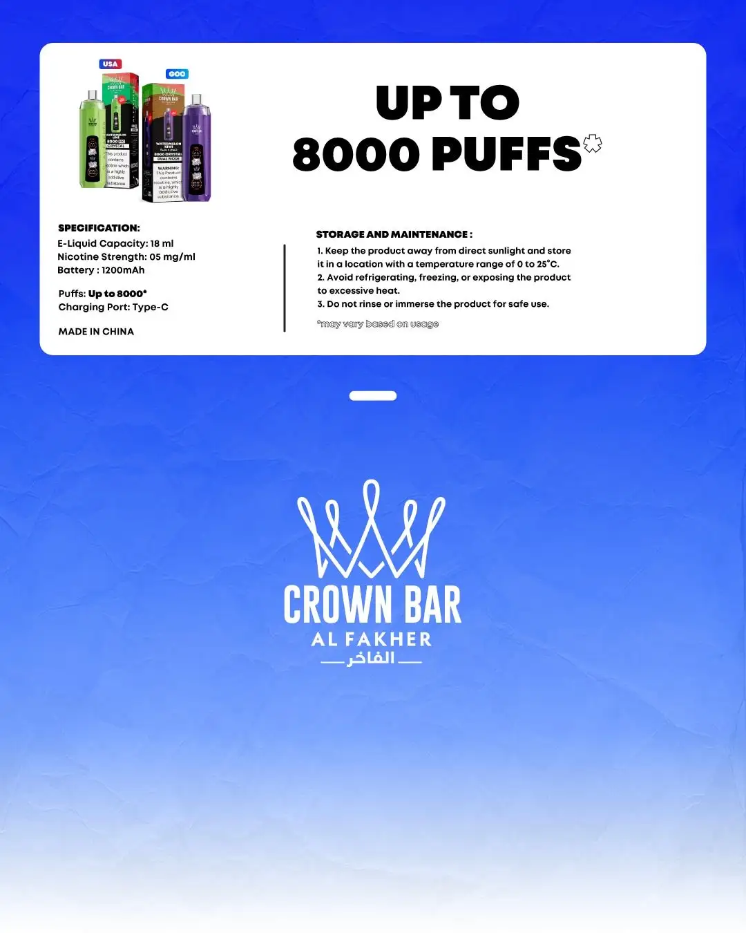 AL-FAKHER-CRYSTAL-规格参数-18ml容量-8000口续航