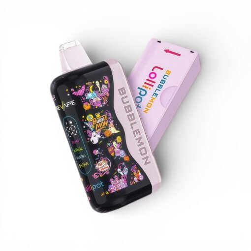 Bubblemon-Graffiti-2-炫彩-泡泡兽二代-30000-Puffs，展示产品外观及包装。