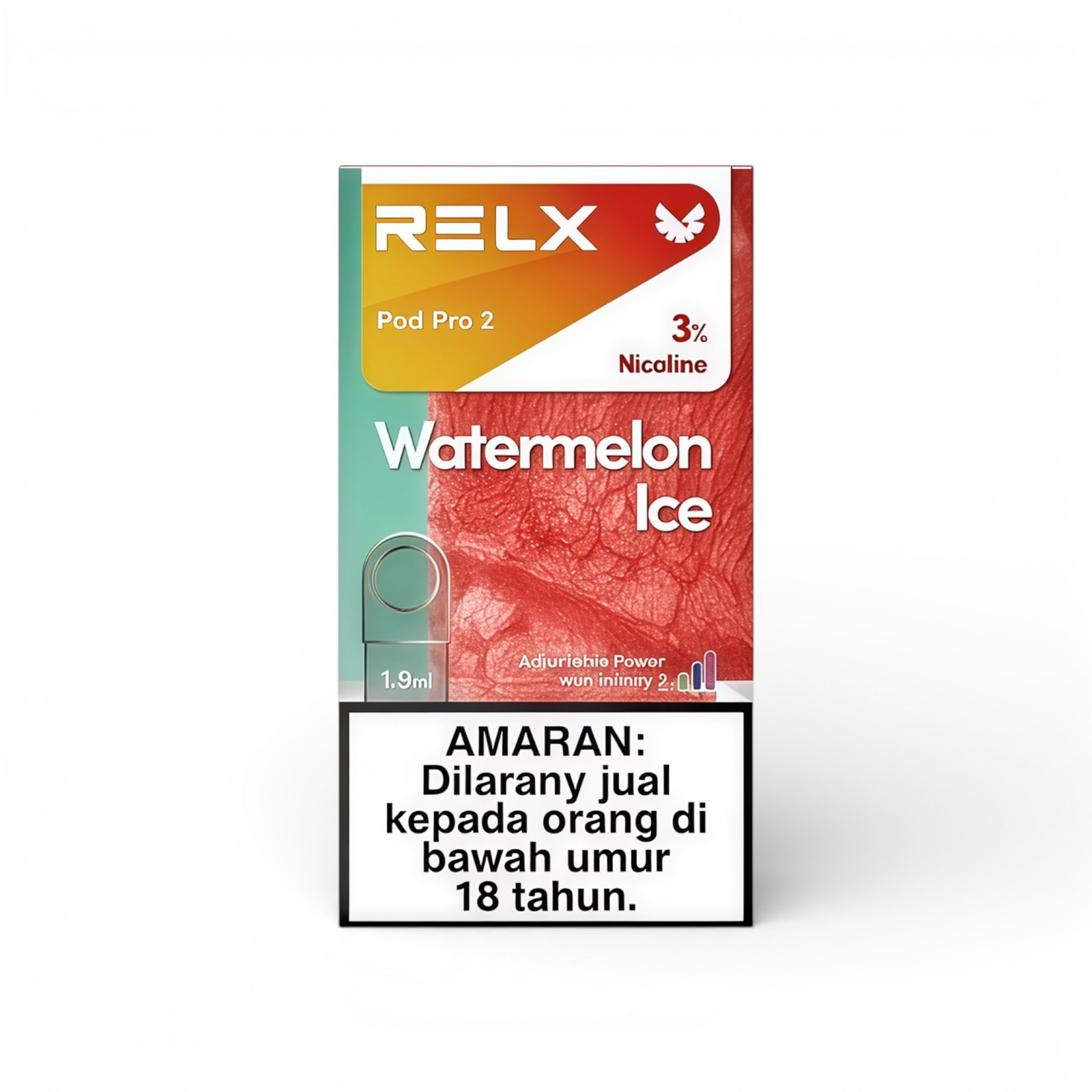 RELX-Pod-Pro-2-1.9ml,展示产品外观及包装。