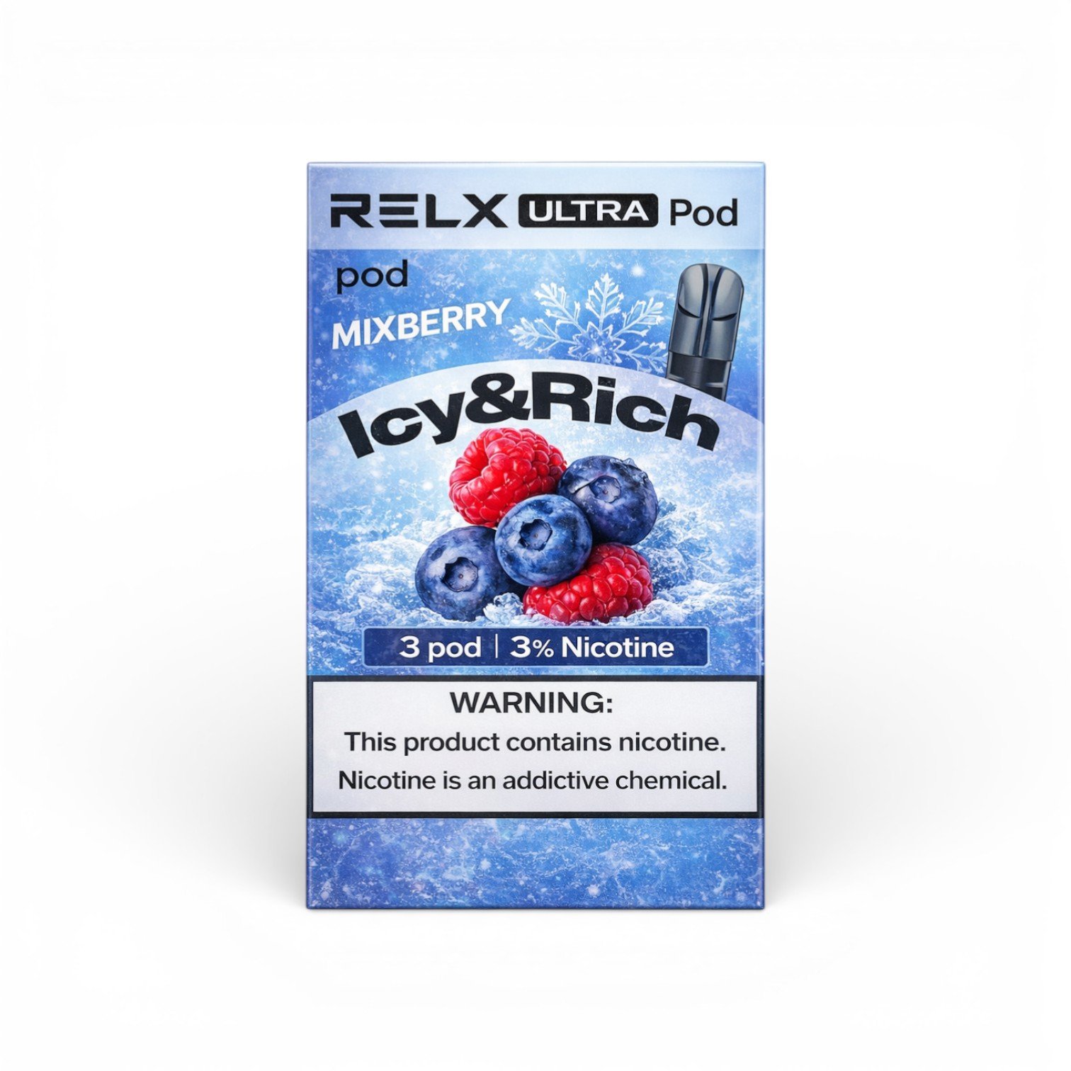 RELX-Ultra-Pod-2ml,展示产品外观及包装。