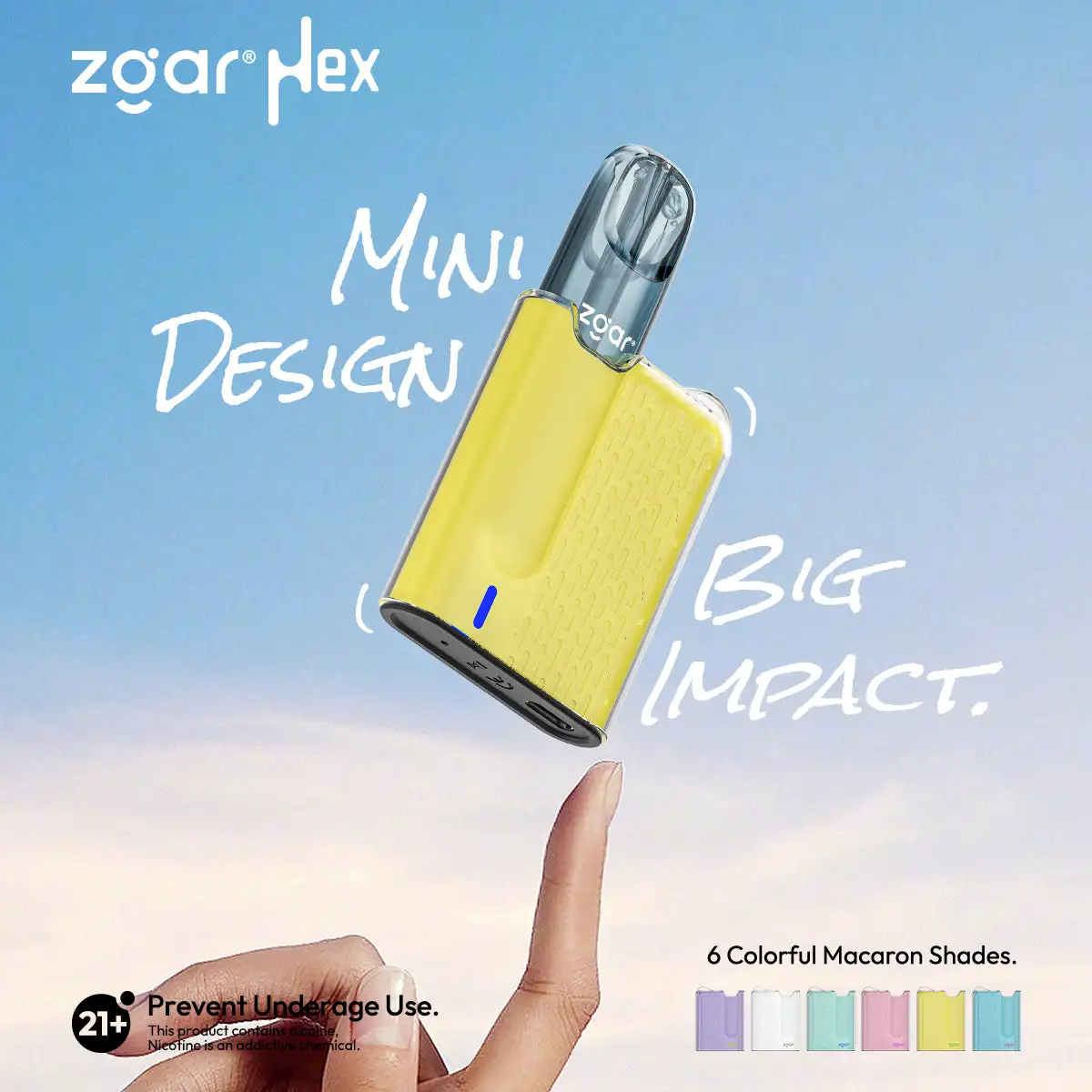 zgar-hex-mini-size-big-impact马卡龙色系