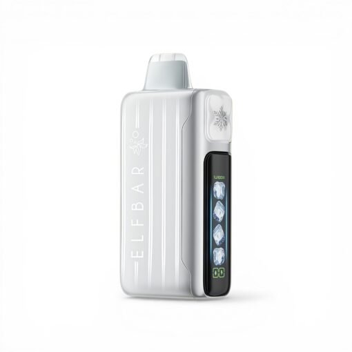 ELFBAR-Ice-King-联名版-行李箱-25000-Puffs，展示产品外观及包装。
