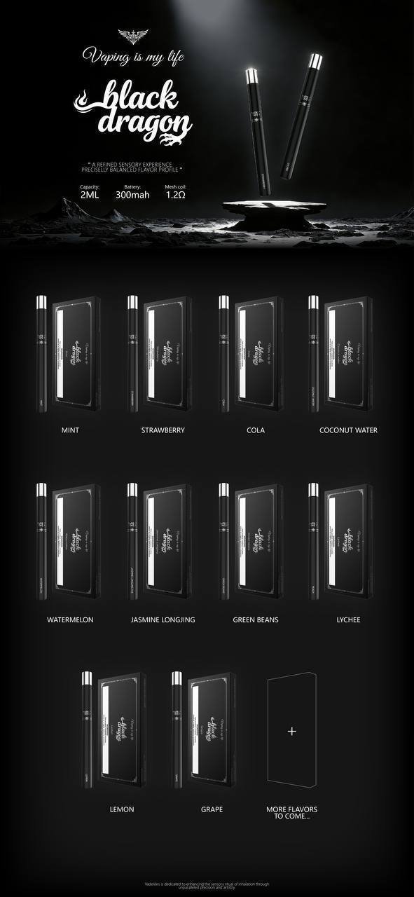 black-dragon-10种口味-薄荷-草莓-可乐-椰子水-西瓜-茉莉龙井-绿豆-荔枝-柠檬-葡萄